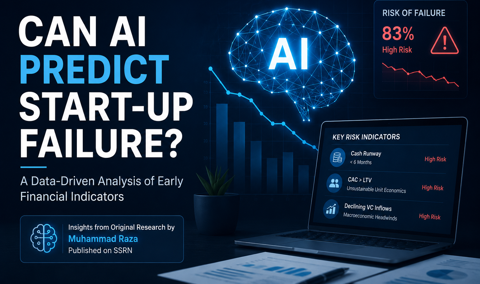 Discover how machine learning models like XGBoost can predict start-up failure with 83 percent accuracy. Explore critical early financial indicators from recent research.